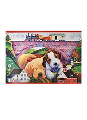 Альбом для рисования Unnika, "Щенки и игрушки", А4, 20 листов, на скрепке