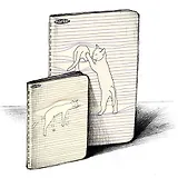 Тетрадь, MARKER, "Полосаты" А6, 80 стр., клетка, переплет "flexy", прошив шелк. нитью