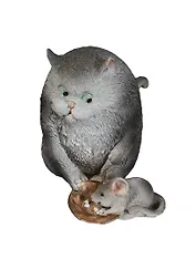 Фигурка Кошка с мышкой (450-349) 8СМ