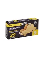 Мини-Конструктор из дерева и металла Машинка (01620) (29 дет.) (+ключ-отвертка) (Комби) (5+) (коробка)