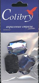 Стразы акриловые Colibry 18 (Oc18-25) (восьмиугольные) (18х25 мм) (упаковка)