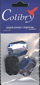 Стразы акриловые Colibry 18 (Oc18-25) (восьмиугольные) (18х25 мм) (упаковка)