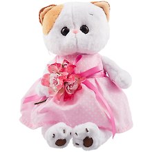 Игрушка мягкая Budi Basa, Ли-Ли в розовом платье с букетом LK24-048