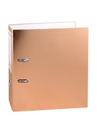 Папка архивная «Metallic», 70 мм, А4, золотая, бумвинил, Hatber