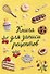 Книга для записи рецептов (А5, вышитые гладью сладости, тактильная обложка) - 0