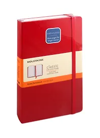 Книга для записей «Classic Expanded Large. Красный», А5, 200 листов, линованная, твердая обложка, с ляссе, Moleskine