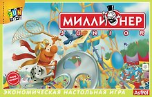 Игра, Astrel/Астрель Настольная эконом. игра Миллионер - юниор" 00110"