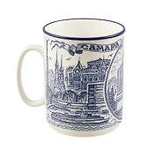 Кружка фарфоровая "Самара" кобальт (060-55) - 2