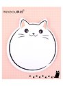 Блок бумаги самоклеящийся 30 листов, "Fat cat", в ассортименте