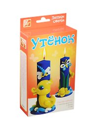 Набор Лепим свечи Утенок (24С 1505-08) (мягкий воск, фитиль, стек) (3+) (коробка)