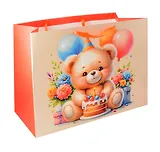 Пакет А3+ 40*50*25 "Мишка" дет., бум.мат.ламинат