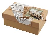 Коробка подарочная "Newspaper" 18*12*7см, картон - 0