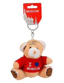 Брелок-мягкая игрушка Мишка-I love Moscow (Москва) (Красный) (MF-ILM-R)