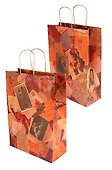 Пакет подарочный крафт А3 32*42*14 "Ретро", GRAND GIFT - 1