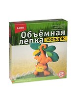 LORI Ол-007 Лепка объемная Зоопарк Обезьянка (набор д/творч.) (5+) (коробка)