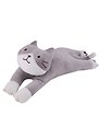 Мягкая игрушка "Кот серый на животе", 60 см