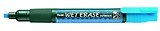 Маркер, Pentel Wet Erase Жидкий мел синий, двусторонний пишущий узел,  2-4мм