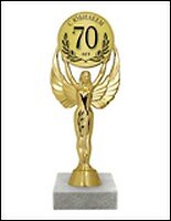 Статуэтка наградная С юбилеем 70 лет (SVN02-009) (19,5см)
