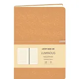 Ежедневник недат. А5 136л "LUMINOUS" золотой песок, иск.кожа, интегр.переплет, торец в цвет обл, на резинке, тонир.блок, ляссе