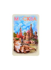 Магнит Москва Кот-котенок-Коллаж винил большой (030-1-18K4)