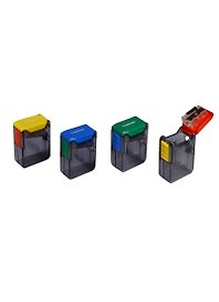 Точилка «Click», 1 отверстие, пластик, inФОРМАТ, с контейнером