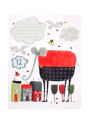 Тетрадь в клетку Academy Style, "Животные в городе", 12 листов, в ассортименте