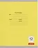 Тетрадь 12 листов, узкая линейка, "Однотонная серия", в ассортименте - 2