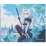 Скетчбук Аниме Девушка-волшебница с бабочками (Сёдзё) (100стр) (24,5х20,5)