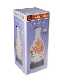 3D Пазл-Сфера 160 Ваза Розы (Бархатная Роза) (S1008) (11х11х27,4см) (6+) (коробка)