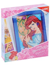 Набор для творчества LORI Фреска, Картина из песка с глиттером. Disney/Дисней Ариэль""