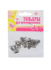 Набор бусин для декор. Короны (830693) (15гр.) (1шт/1,5х1,7х0,3см) (упаковка)