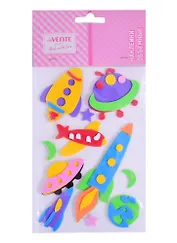 Наклейки объемные deVENTE Космос (фоамиран) (110х180 мм.) (3+) (8002904) (deVente) (упаковка)