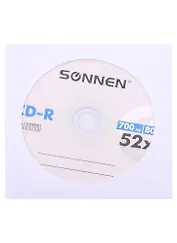 Диск CD-R 700Mb 52x, бум.конверт, 1шт, Sonnen