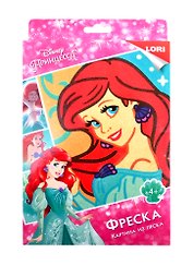 Набор для творчества LORI Фреска. Картина из песка. Disney Принцесса Ариэль Кпд-022
