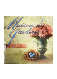 Набор д/творчества Салфетки д/декупажа 33*33см 20шт 3-х слойные Peonies (AY-1677)