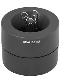 Скрепочница магнитная со скрепками, Brauberg