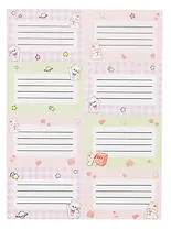 Наклейки для тетрадей 24 штуки "Kawaii"