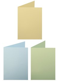 Заготовки для открыток, 3 штуки, жёлтый, голубой, салатовый, 10х15 см, ScrapBerry's