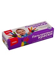 Пальчиковые краски LORI 3 цв. по 70 мл.( зеленый, фиолетовый, розовый)