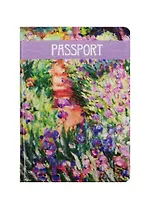 Обложка для паспорта Клод Моне Сад с ирисами в Живерни (блистер) 9*13см