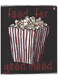 Тетрадь общая «Food in black», 48 листов в клетку, A5, в ассортименте - Альт
