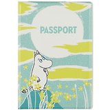 Обложка для паспорта MOOMIN Муми-тролль, цветы и солнце (ПВХ бокс) (МТО2021-02)