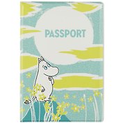Обложка на паспорт «MOOMIN Муми-тролль, цветы и солнце»