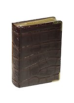 Ежедневник недат. А6 152л "Prestige. Impact" темно-коричневый, иск.кожа, мет.уголки, поролон, тон.бумага, золот.торец, справ.мат-лы, ляссе, Listoff