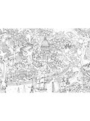 Гигантская раскраска «Санкт-Петербург», города Мира, формат А0 - 1