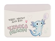 Чехол для карточек горизонтальный Аксолотль Чудеса рядом Чудес хватит для всех (ДКГ2024-141)