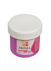 Краска акриловая перламутровая, розовая, 40 мл, Луч