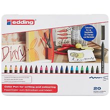 Фломастеры Edding, 20 цветов