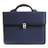 Портфель деловой "Выборг" 350*260, синий, ткань, 2отд., металл.замок, Канцбург - 1
