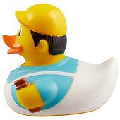 Игрушка для ванной, уточка резиновая FUNNY DUCKS "Уточка Строитель" (1941) - 2